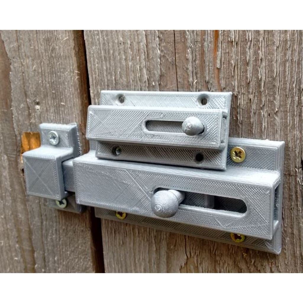 Sliding Door bolt Print fully assembled — imagen 2